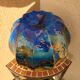 Vase en laque sur verre de Jean Noël Bouillet pièce unique