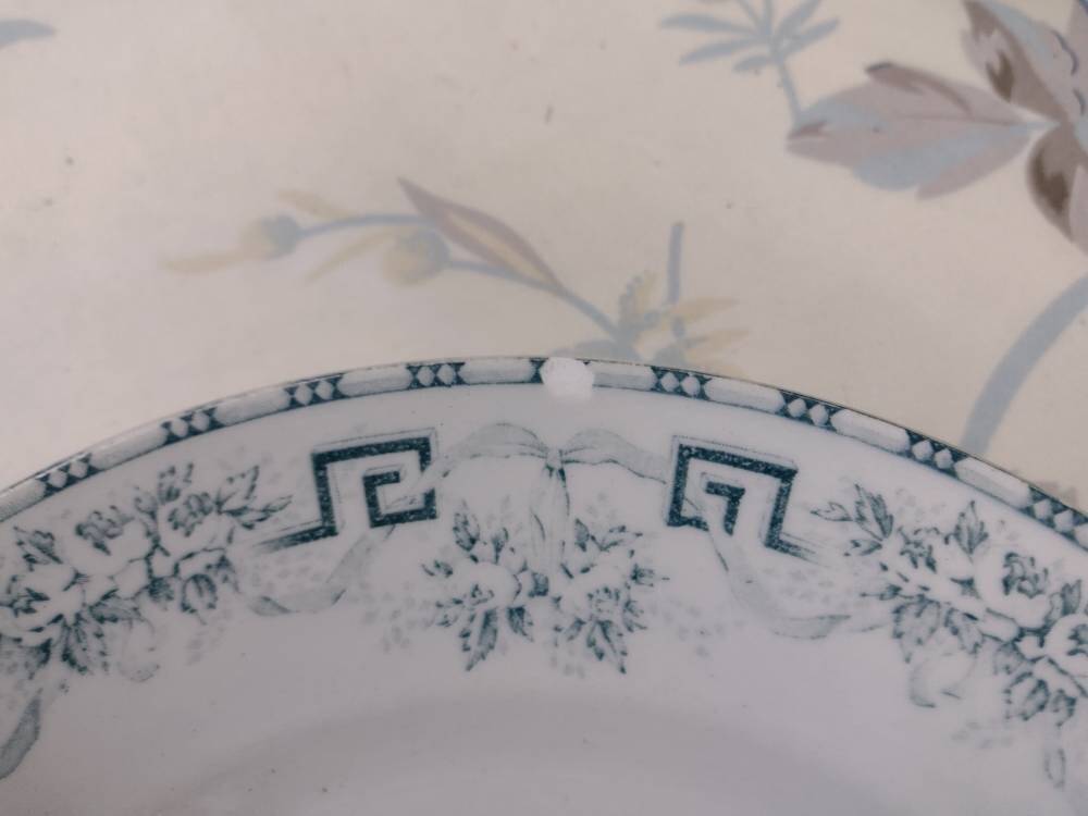 6 Assiettes plates Moulins des Loups modèle Athènes