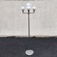 Lampadaire space age, chrome et verre opalin, 1970