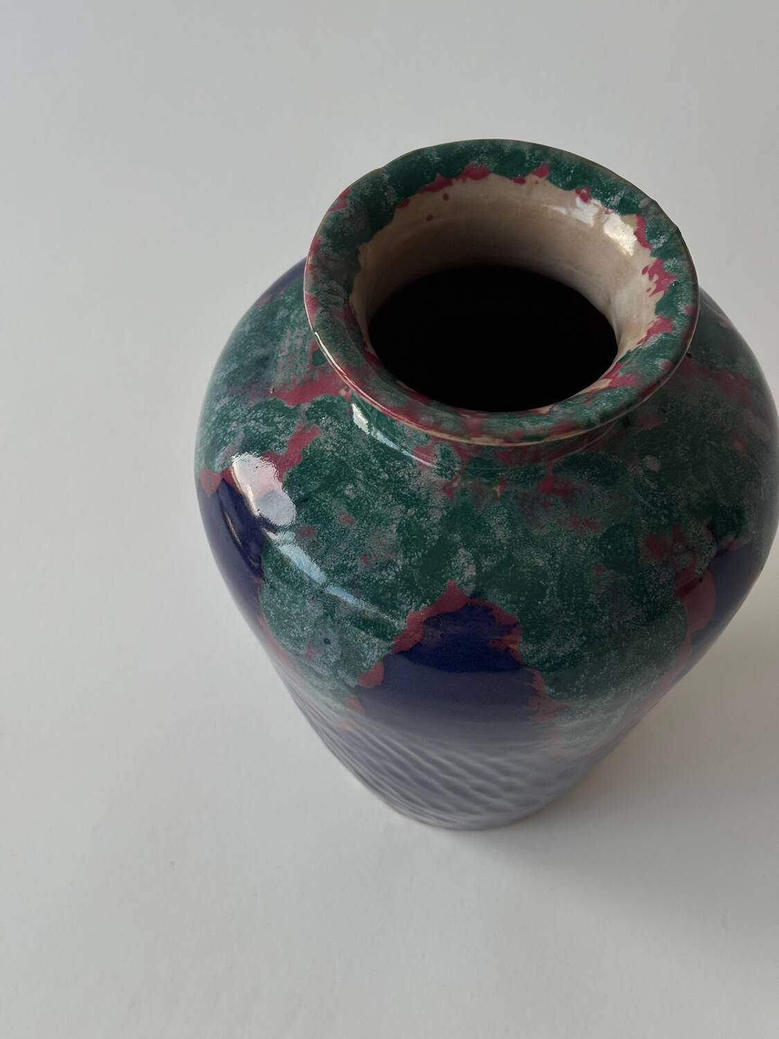 Glazed ceramic vase