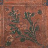 Ancienne malle avec motifs floraux (c.1920) #24