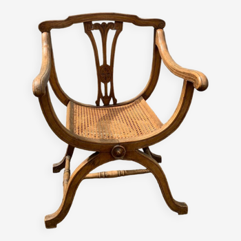 Fauteuil dagobert canné