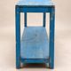 Old patinated blue wooden workbench – Workshop console
