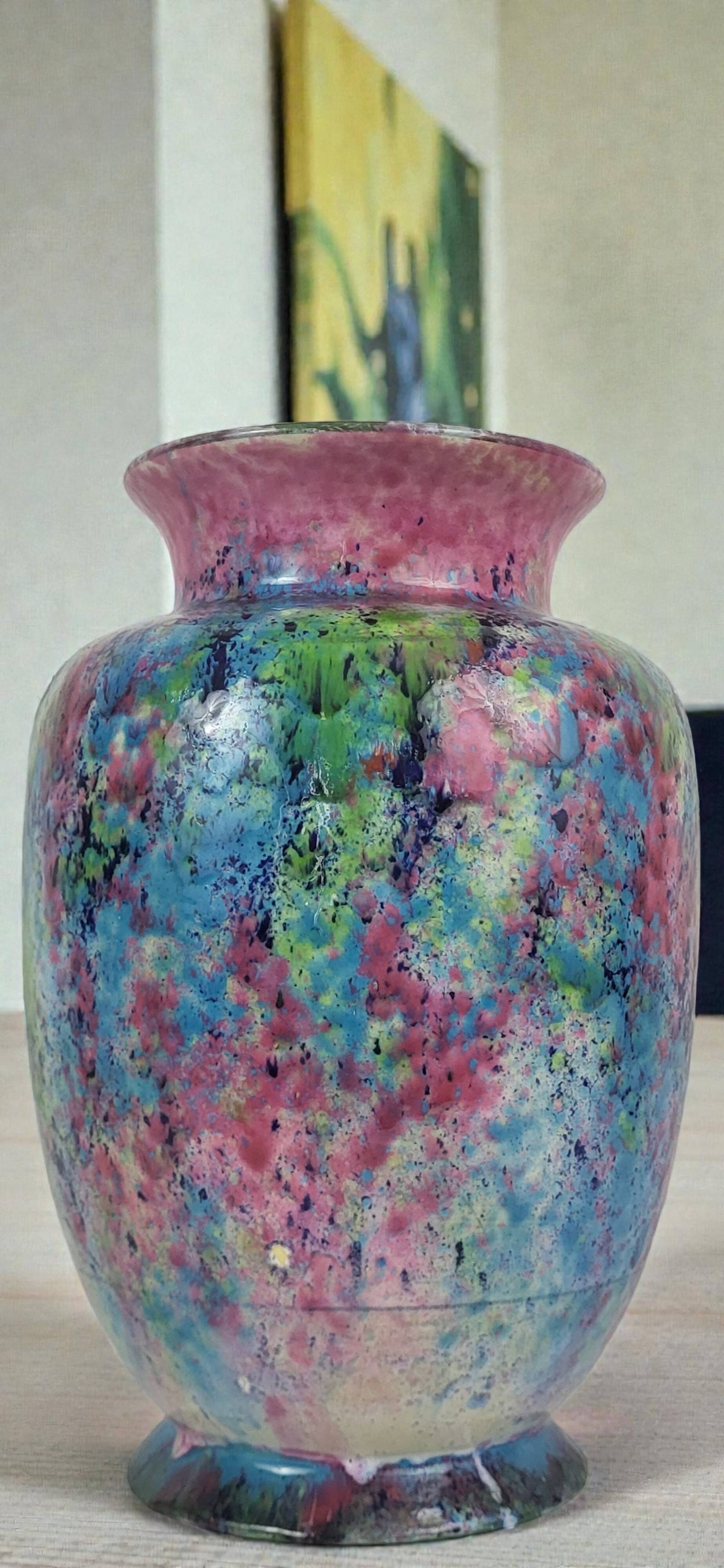 Earthenware vase, Morvan, 1970s