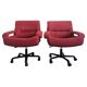 Pair of swivel armchairs model P85 by Giovanni Offredi for Saporiti