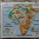 Ancienne carte scolaire vidal lablache afrique physique et politique  n°16