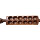 Ancient African Awalé in carved wood – traditional game – Ivory Coast