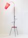 Vintage 50's rockabilly red metal table lamp