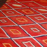Former American Navajo made hand 143cm x 234cm rug 1870 s