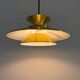 Lampe vintage danoise en or - pendentif multicouche