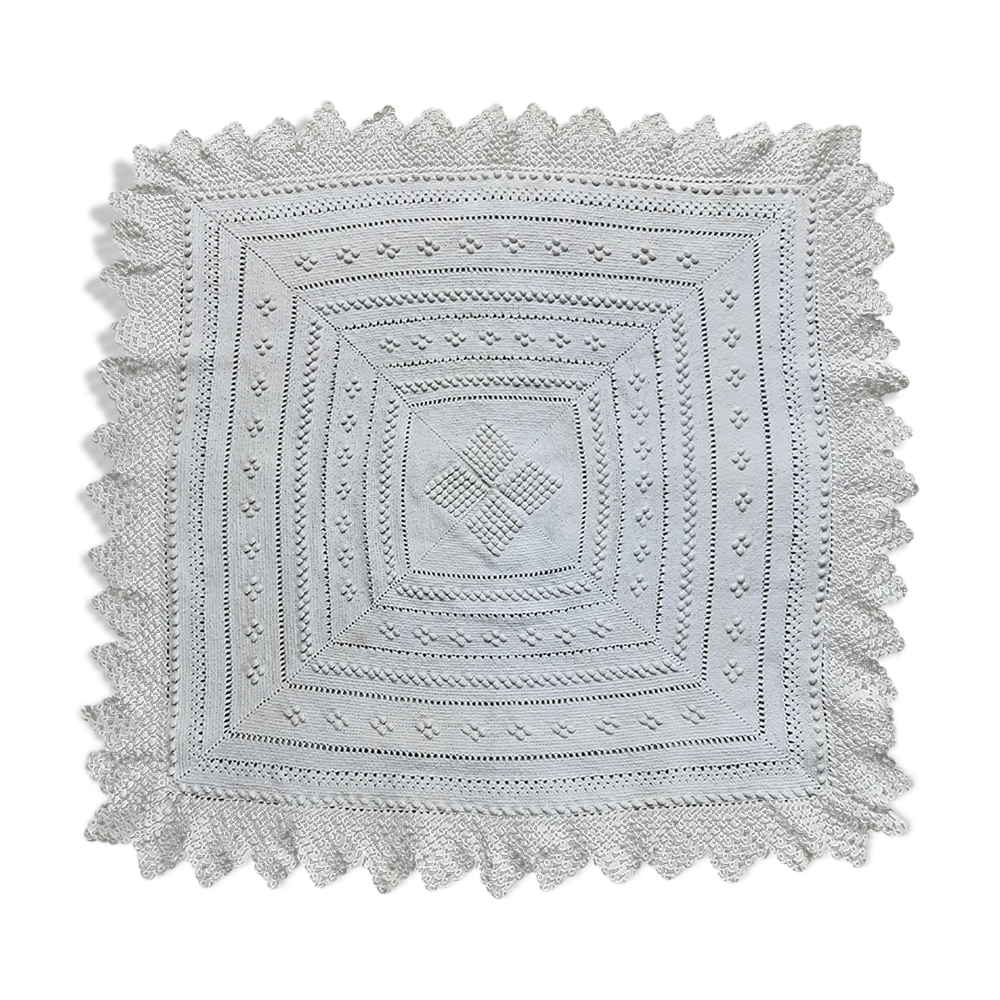 Crochet cushion top