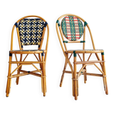 Rattan bistro chairs
