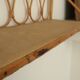 Pair of rattan wall shelves