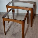 A pair of teak tables, Denmark, 1970s