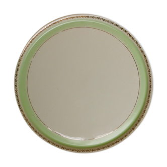 Plat à tarte, porcelaine de Limoges