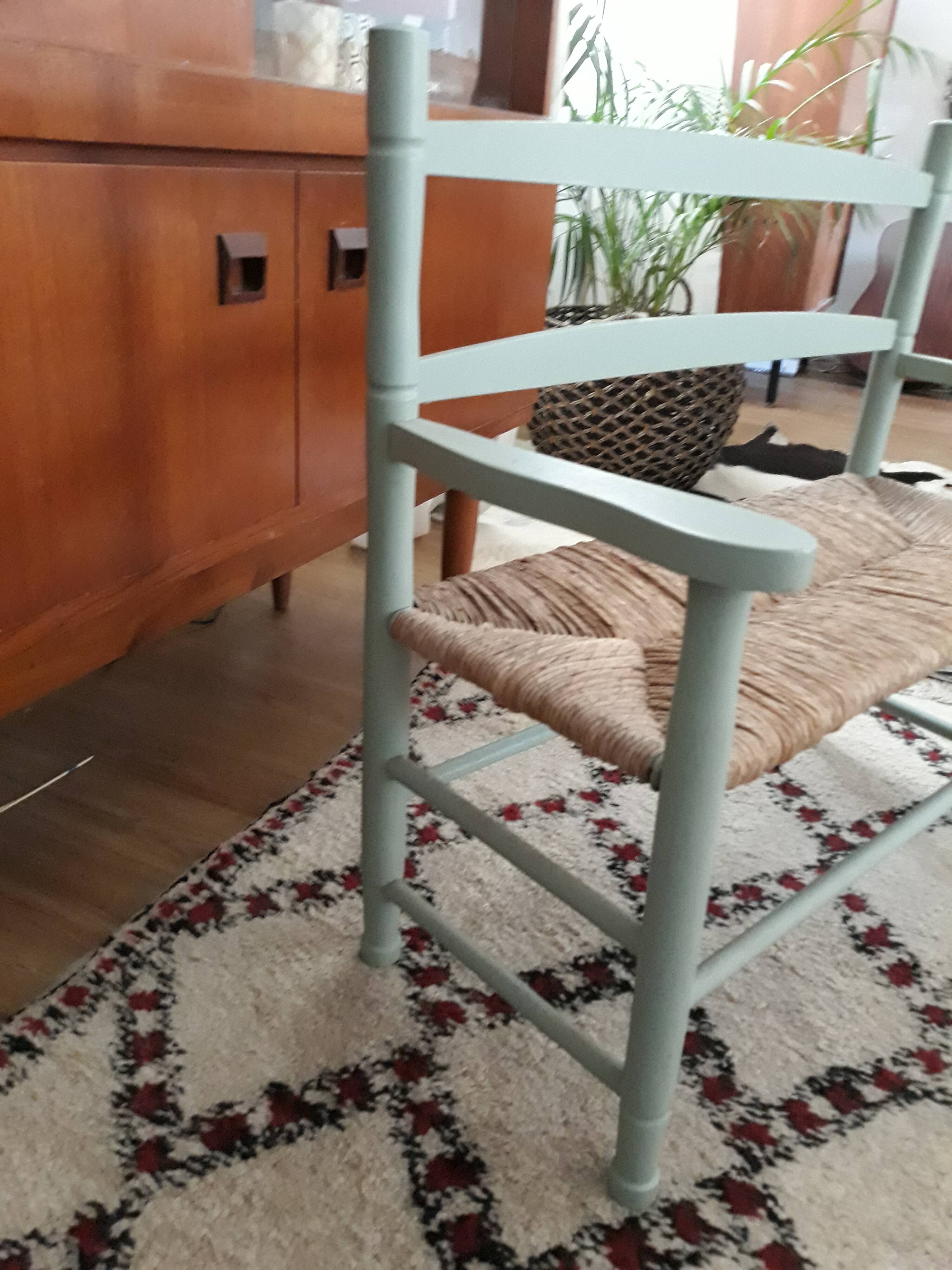 Child wooden vintage bench