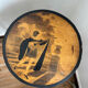 Art deco side table in wood with paint
