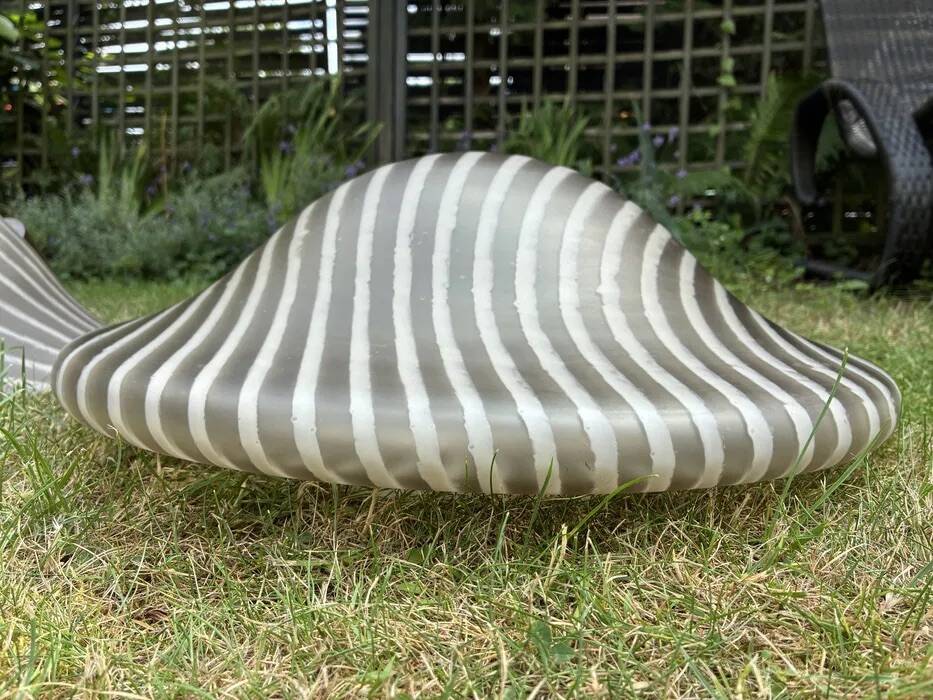 Peil & Putzler "Zebra" Glass Ceiling / Wall Lights — Pair, 1970s