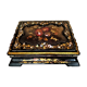 Burgauté writer with gilding, decorations painted with flowers, Napoleon III era