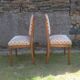 Paire de chaises 1930 en hêtre et tissu