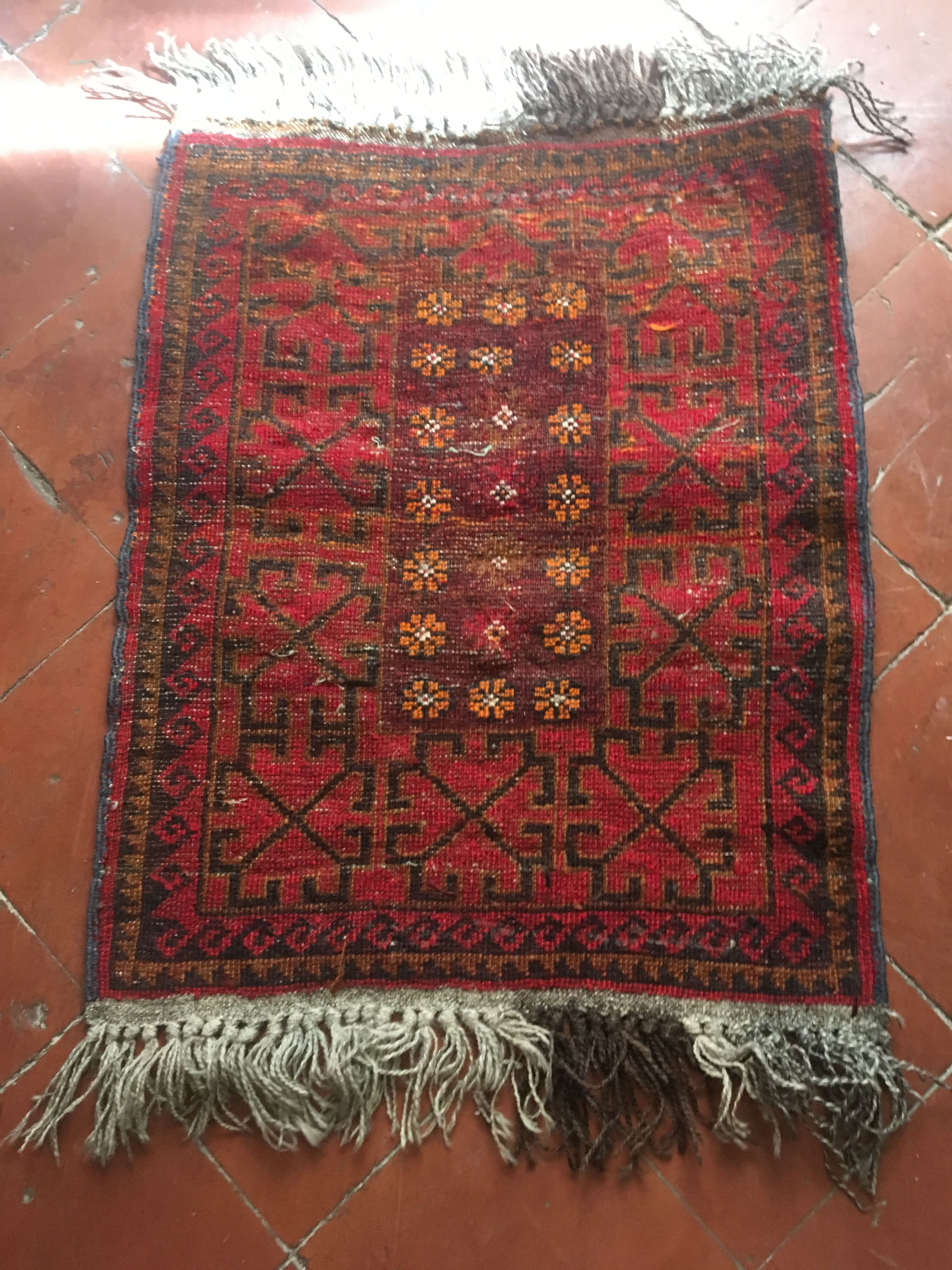 Wool carpet 75x50cm