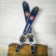 Pair of old wooden skis for children