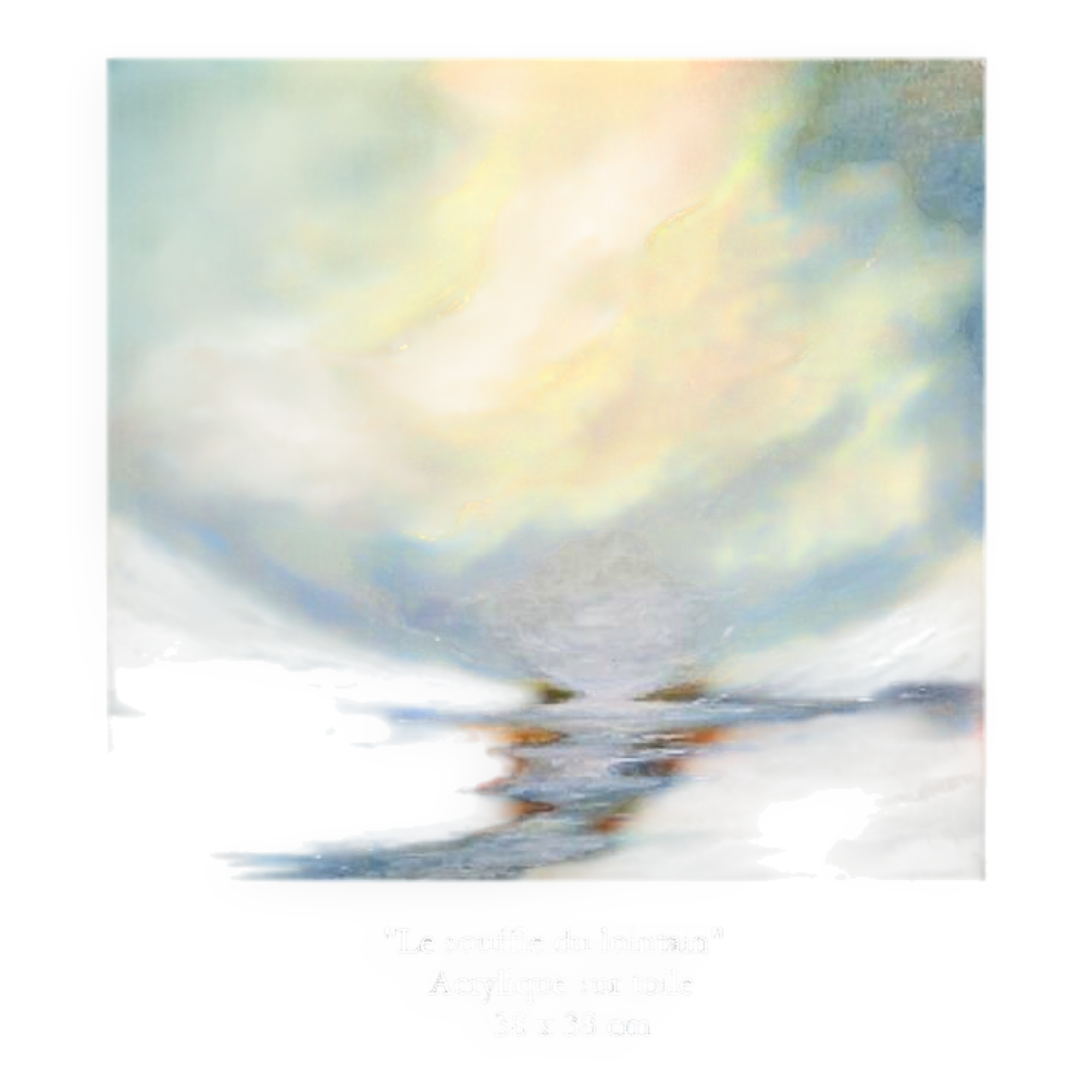 "The Breath of the Distant" original painting signed with its certificate.