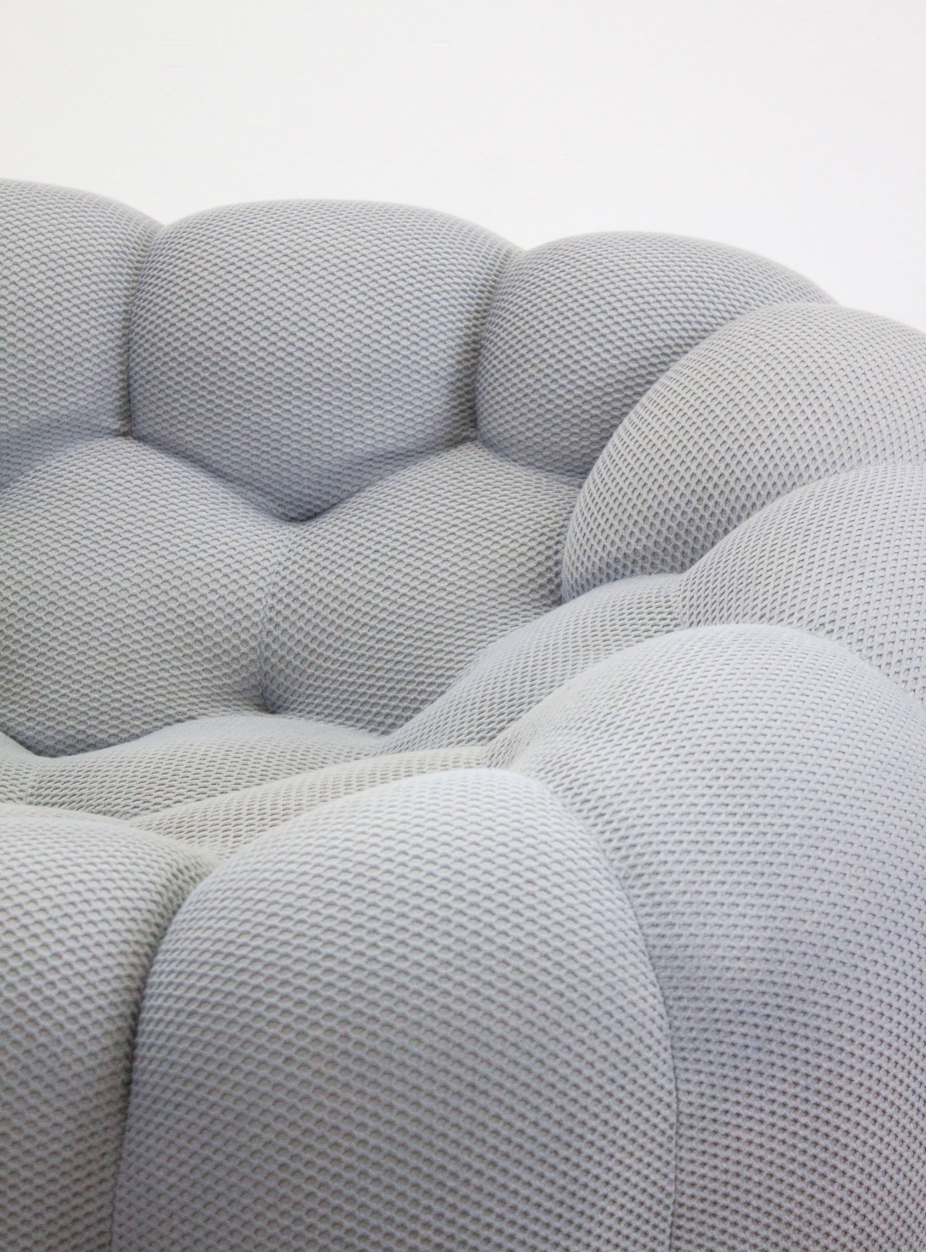 Roche Bobois Bubble 2 Cuved 3/4-Seat Sofa by Sacha Lakic (Light Grey)