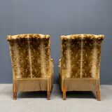 Set of two Victorian ladies armchairs from France 19th century
