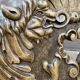 Alsatian chair renaissance mythology vintage of grotesque period 1950