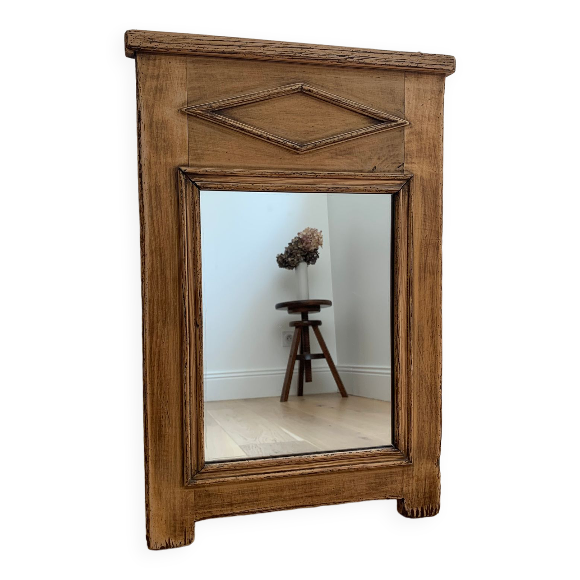 Vintage solid wood mirror