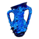 Vase brutaliste bleu vallauris