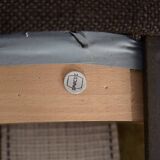 Pair of Vintage Mid-Century German Modern Fabric and Aluminium Chairs Mauser