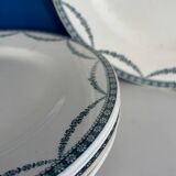 Set of 5 old flat plates in Salin ironware, Vince model