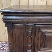 Grand coffre en chêne d'époque 18ème