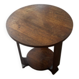 Art Deco oak pedestal table