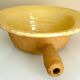 Frying pan, old caquelon, yellow glazed earthenware from the south of France.