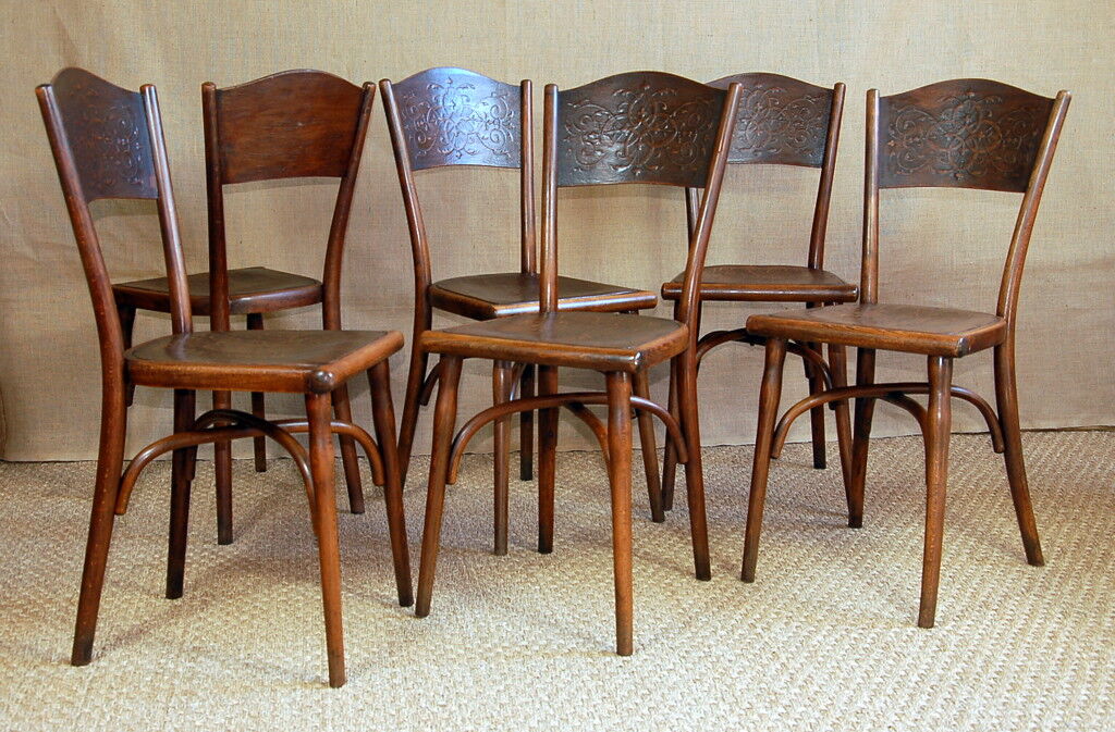 6 chairs Thonet bistro