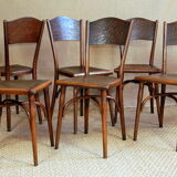 6 chairs Thonet bistro