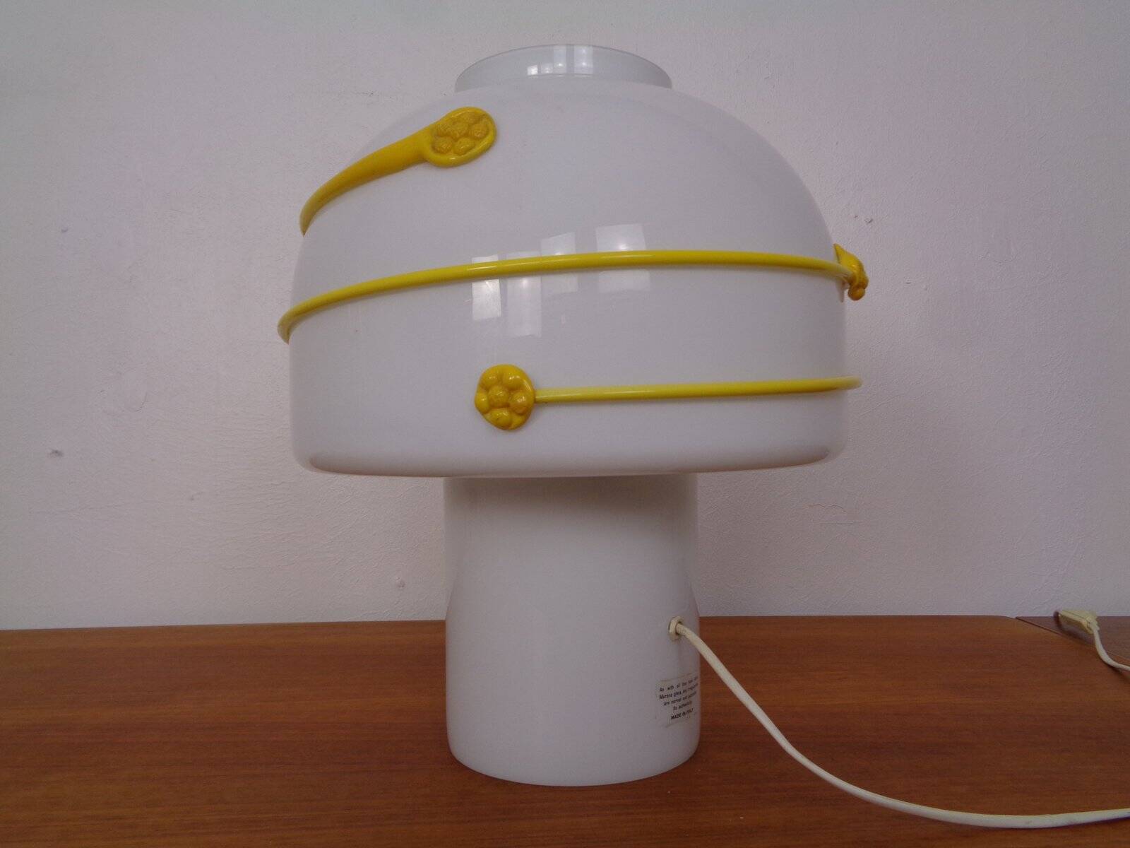 Large Murano Mushroom Table Lamp, Italy, 1970s