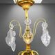 Lustrous Gold Bronze & Bohemian Crystal with Six Lights Louis XV * Lucien GAU