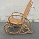 Rattan and cane rocking chair