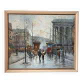 Place de la Madeleine, Paris, oil on canvas signed A Richmond