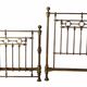 Early 20th century brass bed