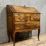 Louis XV style chest of drawers in solid walnut circa 1920-1940