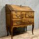 Commode scriban style Louis XV en noyer massif vers 1920-1940