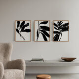 Set of 3 giclee prints. Botanical series