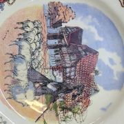 6 Small Dinner Plates Diameter 21 Cm Sarreguemines Obernai Loux
