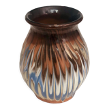 Vintage ceramic vase flamboyant pattern