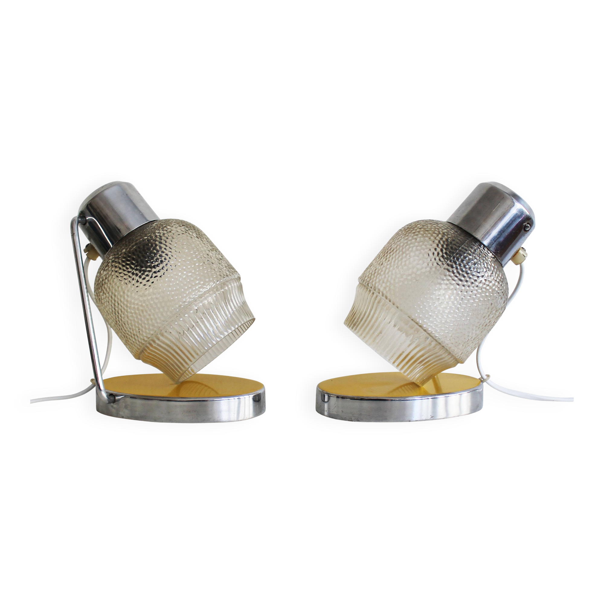 Paire de lampes de table Drupol des années 1950, modèle 21620